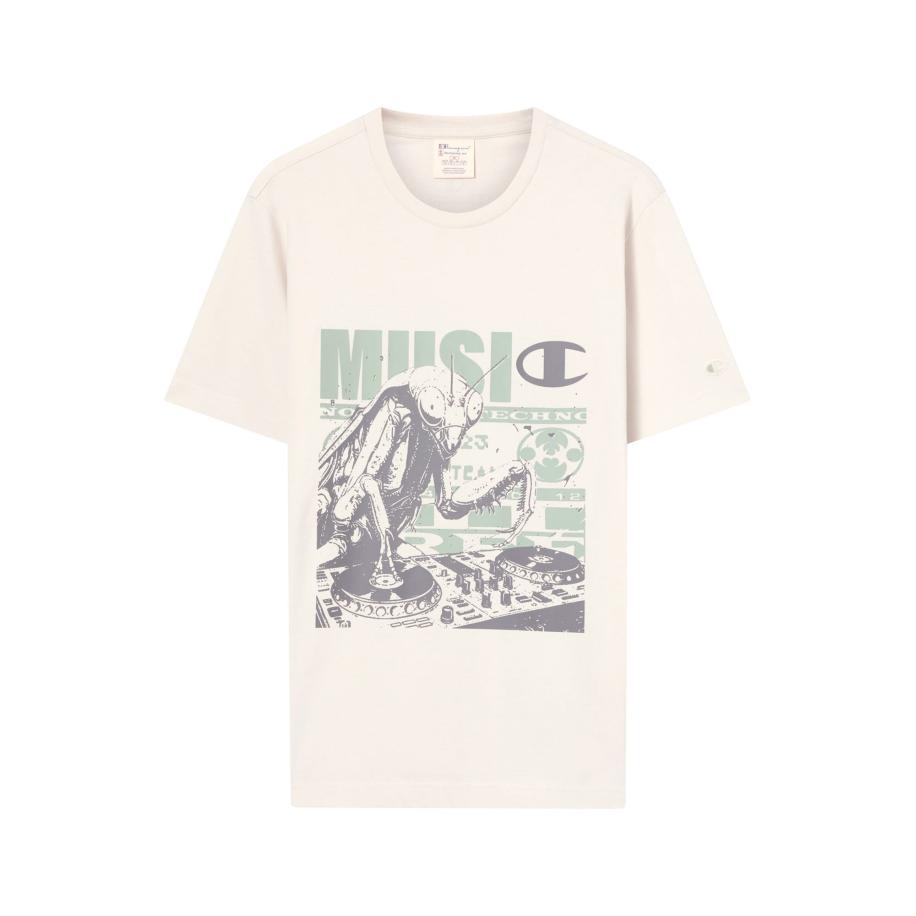 Champion Authentic Athletic Apparel Champion Authentic Athletic Apparel Shirt antraciet / pastelgroen / offwhite -