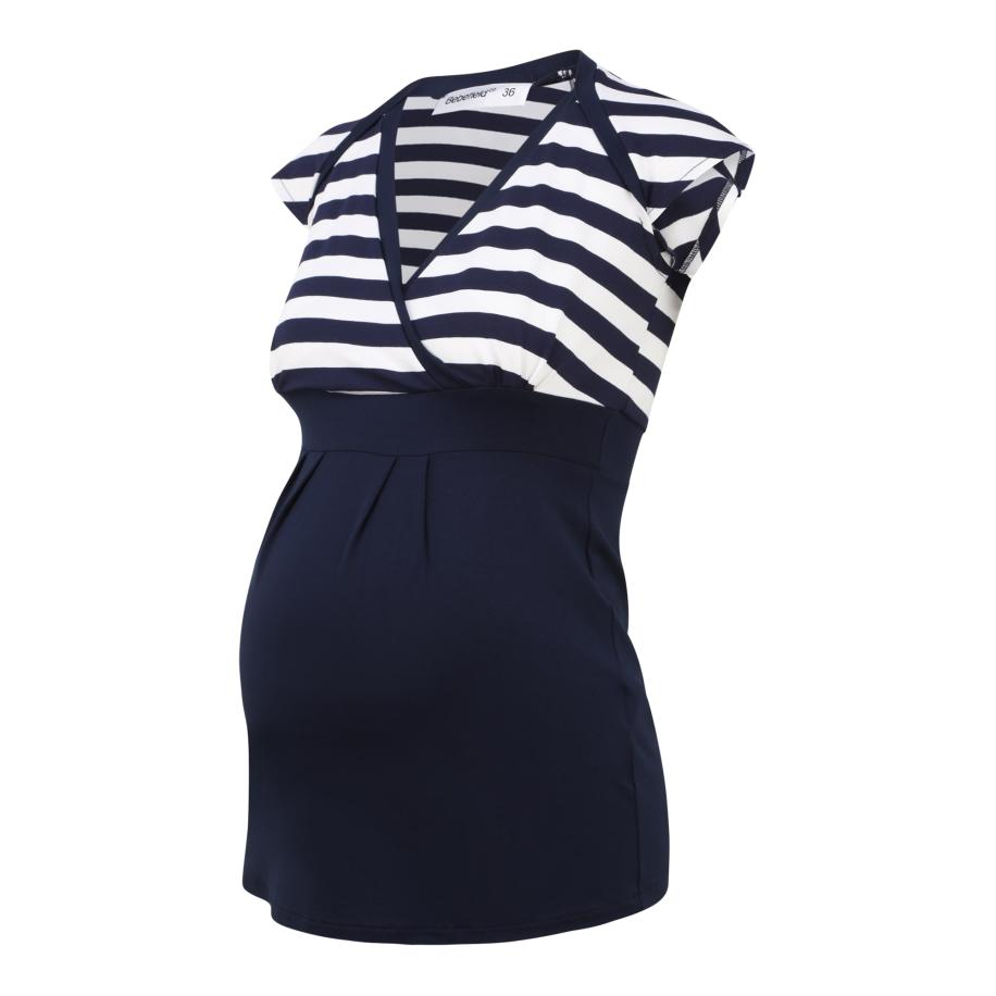 Bebefield Bebefield Shirt Kathy navy / wit -