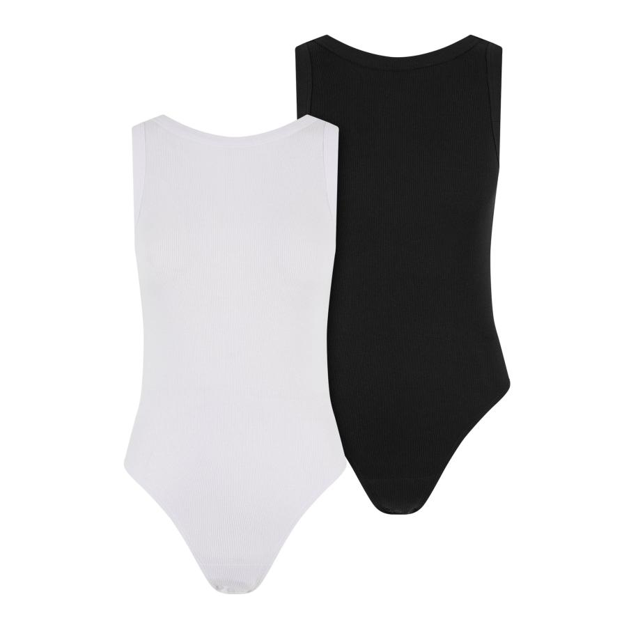 Urban Classics Urban Classics Shirt body zwart / wit -