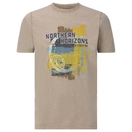 jan vanderstorm Jan Vanderstorm Shirt Norheim beige / bruin / curry / zwart