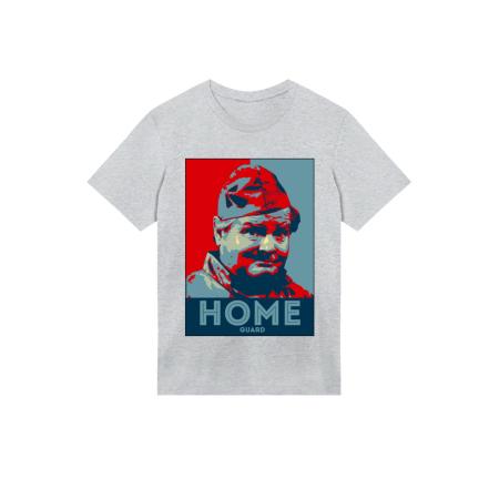F4NT4STIC F4NT4STIC Shirt TV Times Benny Hill Home Guard blauw / grijs / rood