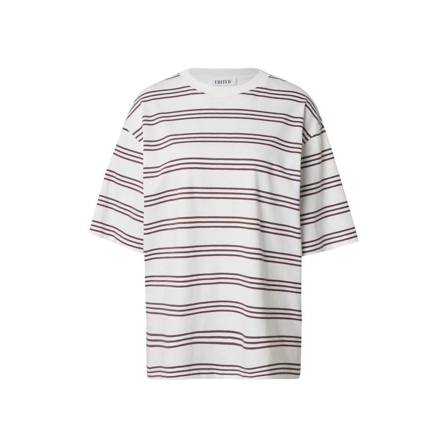 EDITED EDITED Oversized shirt Xia bourgogne / wit -