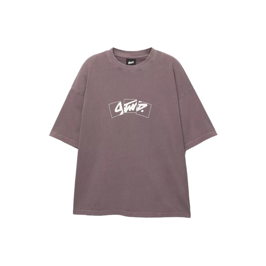 Pull&Bear Pull&Bear Shirt STWD bessen / wit -
