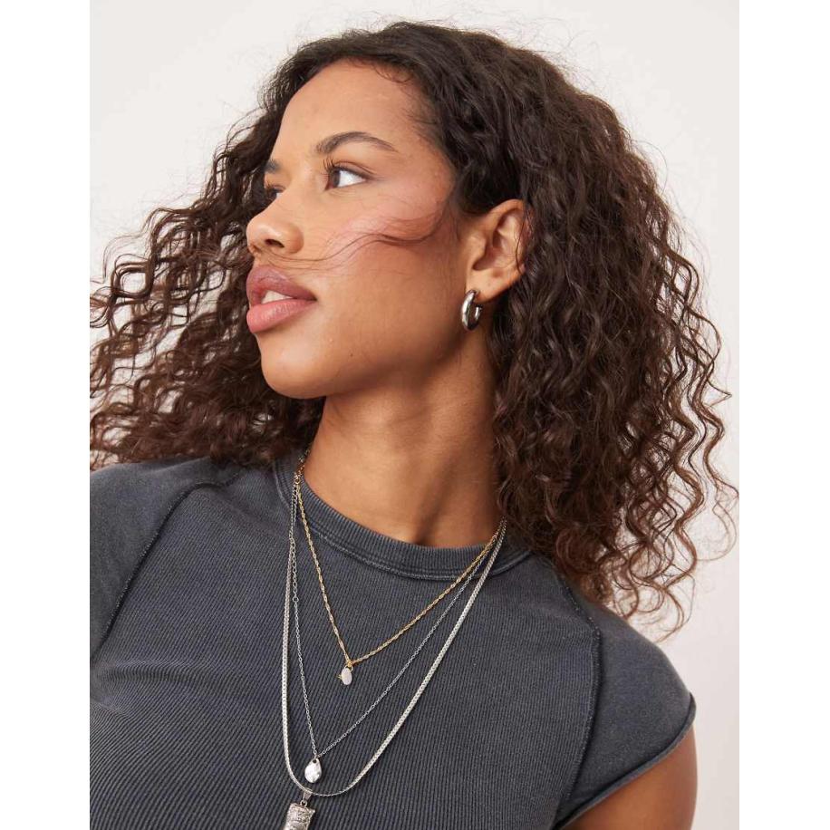 Free People Geribbeld baby T-shirt met raglanmouwen in zwart met wassing Zwart