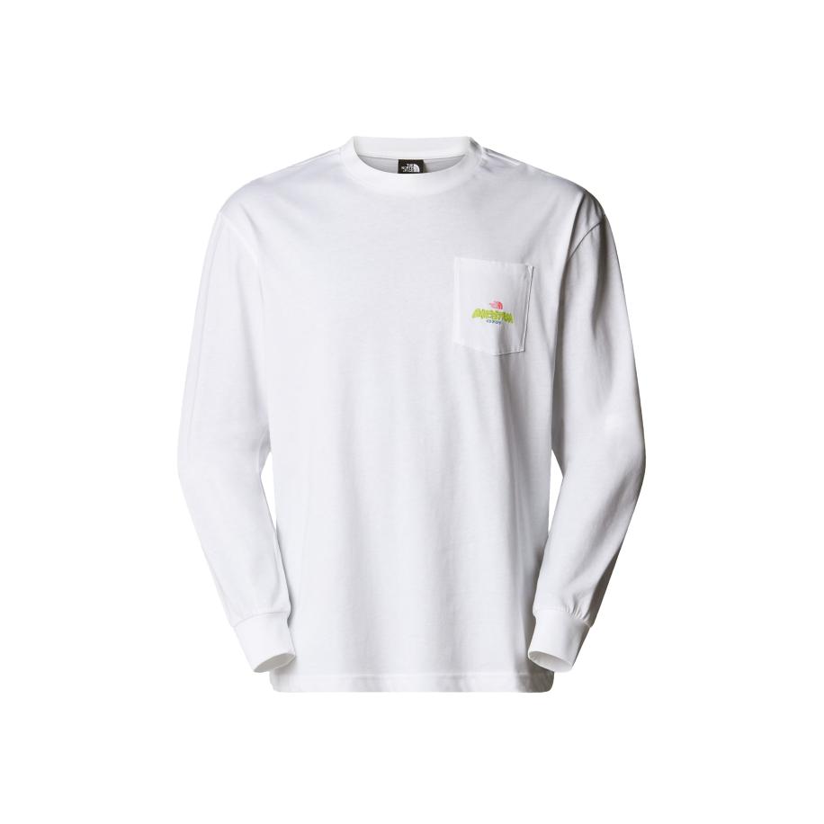 The North Face THE NORTH FACE Shirt Expedition Celebration lichtblauw / kiwi / rood / offwhite -