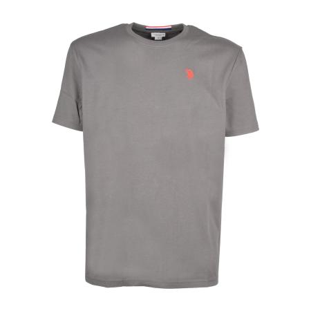 U.S. Polo Assn. T-Shirt ronde hals zwart, Effen