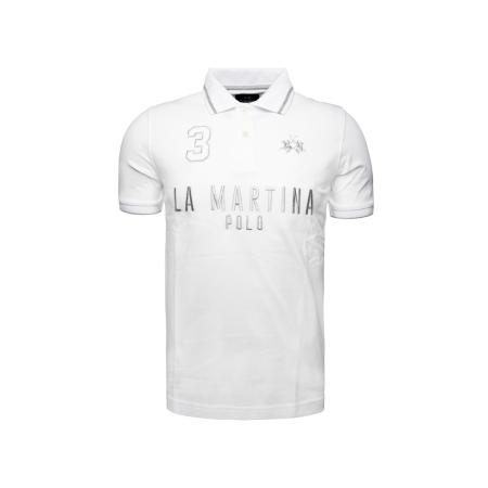 La Martina La Martina Shirt MAP320 grijs / wit