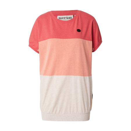 Naketano naketano Shirt abrikoos / lichtrood / wolwit