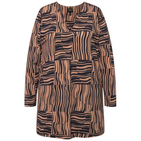 Ulla Popken Ulla Popken Shirt lichtbruin / zwart