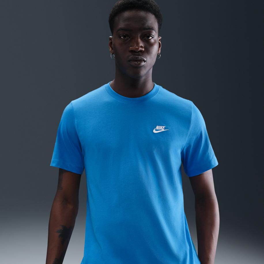 Nike Nike Sportswear Shirt CLUB azuur / wit Blauw