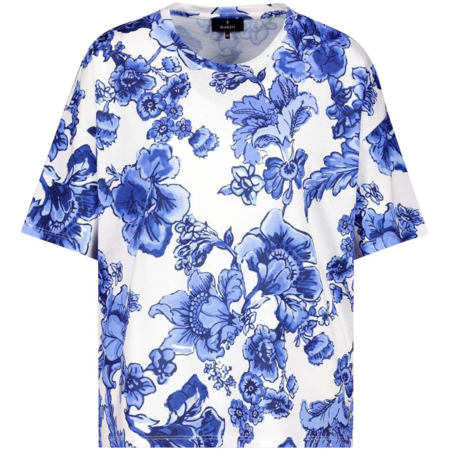 Monari monari Shirt navy / lichtblauw / wit -