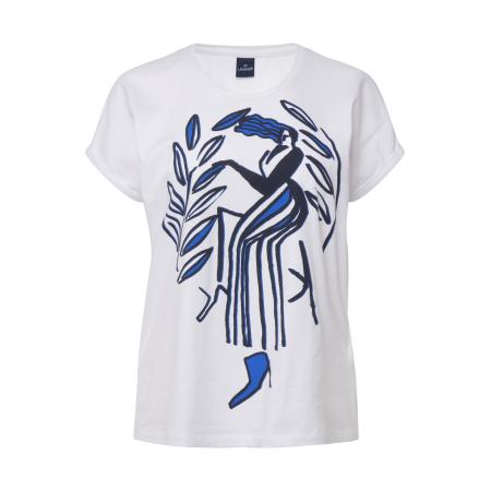 LAURASØN LAURASØN Shirt blauw / wit