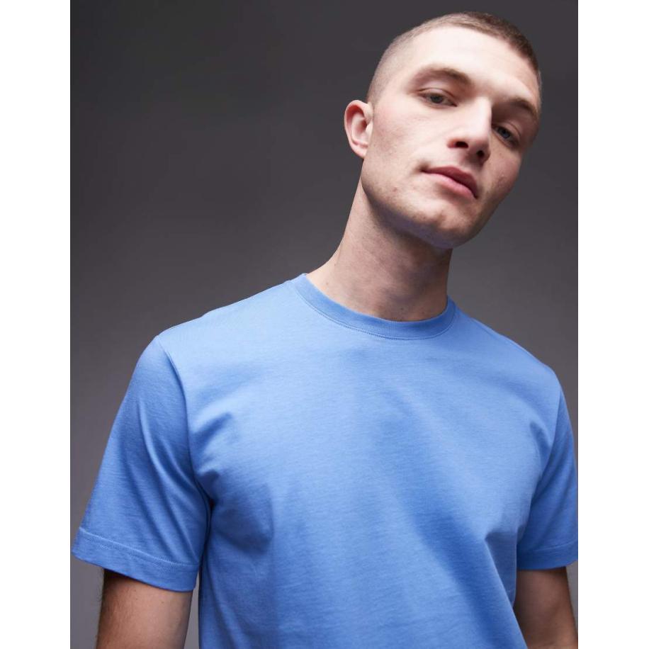 ARKET - T-shirt van jersey in lichtblauw Blauw