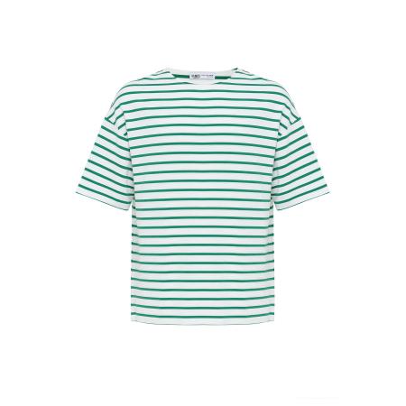 VAMOS CLO Shirt groen / wit
