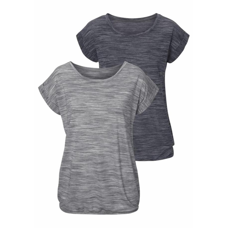 BEACH TIME BEACH TIME Shirt grijs gemêleerd / zwart gemêleerd -