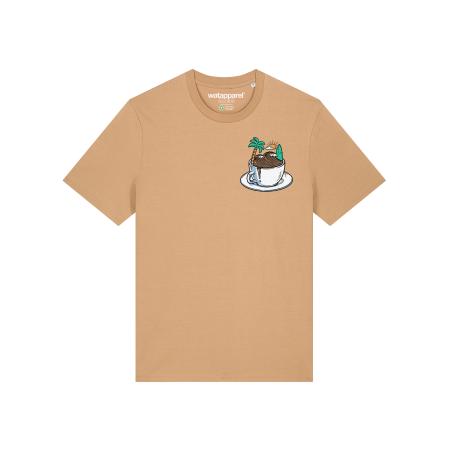 Watapparel Watapparel Shirt Coffee Waves beige / grasgroen / offwhite