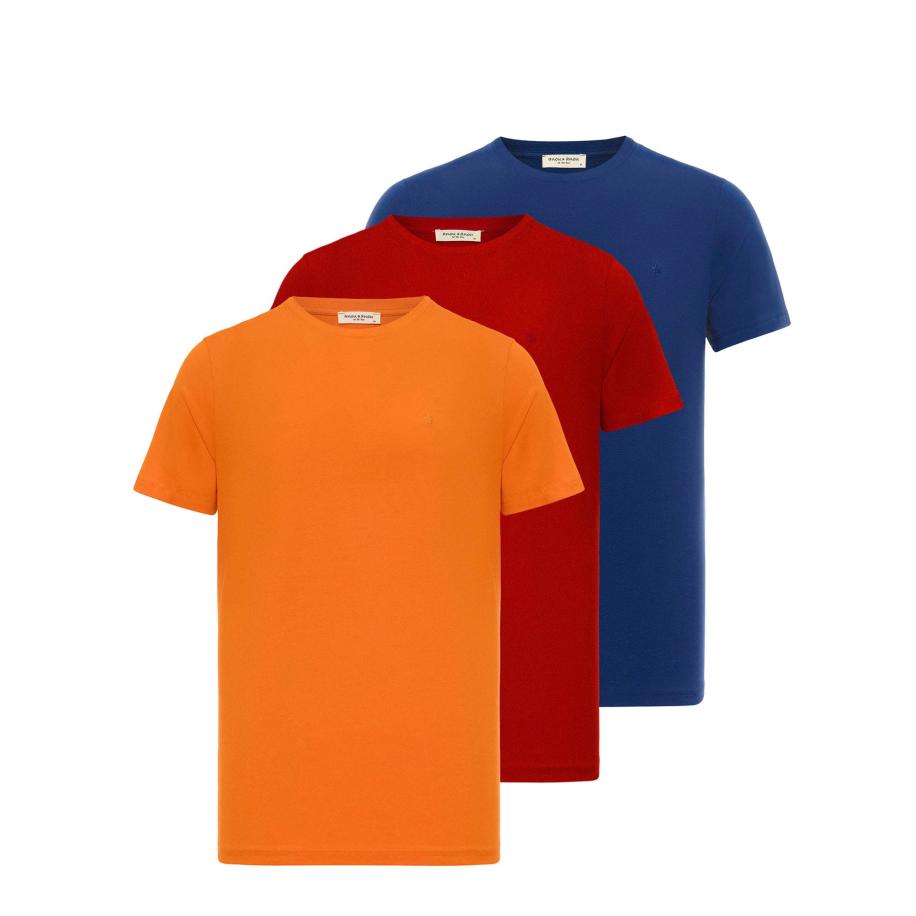 Anou Anou Anou Anou Shirt blauw / oranje / rood -