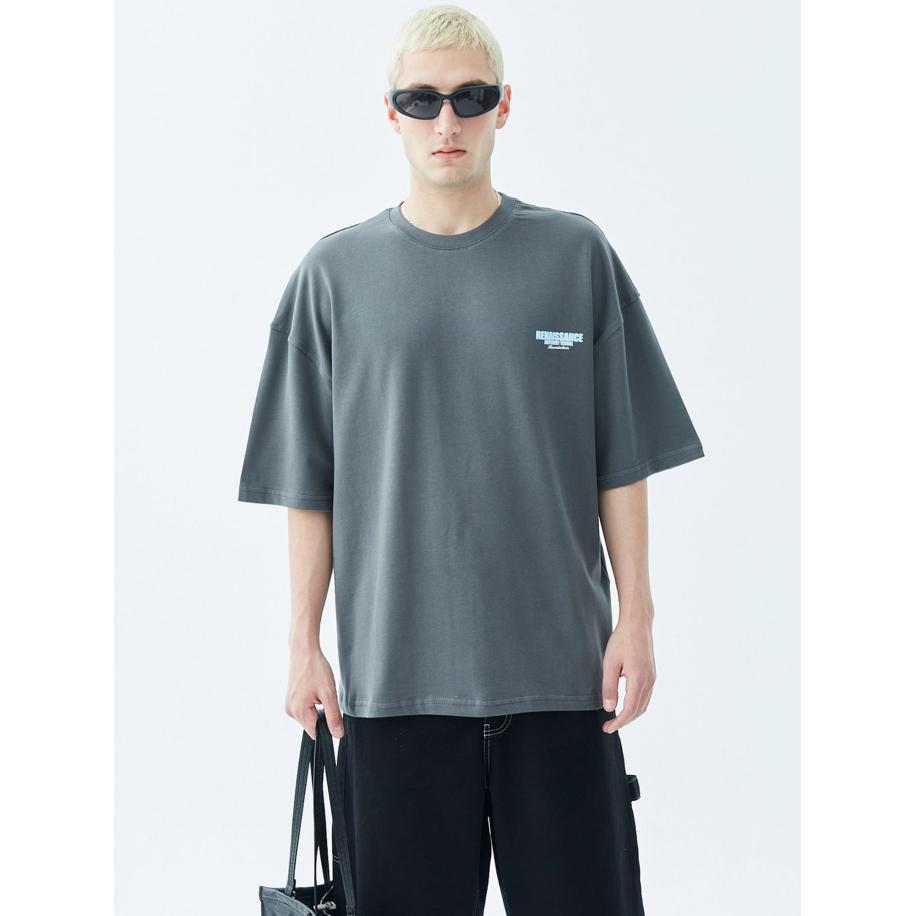 VAMOS CLO Shirt lichtblauw / grijs Grijs