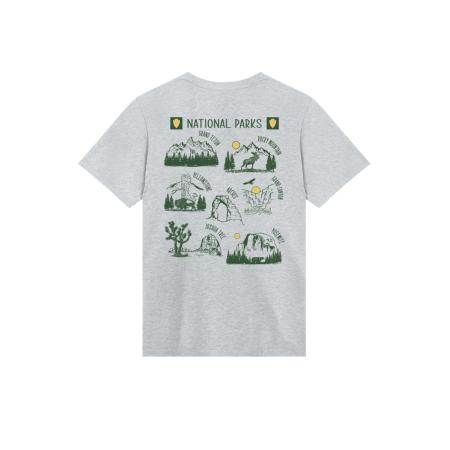 F4NT4STIC F4NT4STIC Shirt US National Parks Montage geel / grijs gemêleerd / groen