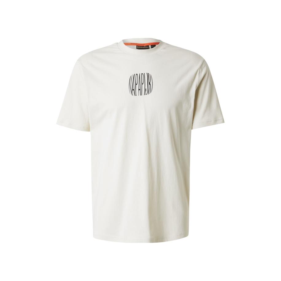 Napapijri NAPAPIJRI Shirt S-YUKIS beige / kreeft / zwart -