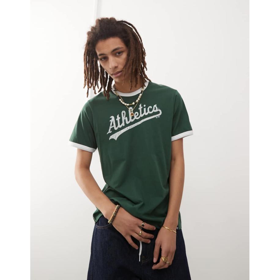 47 Brand - Oaklands - T-shirt in groen Groen