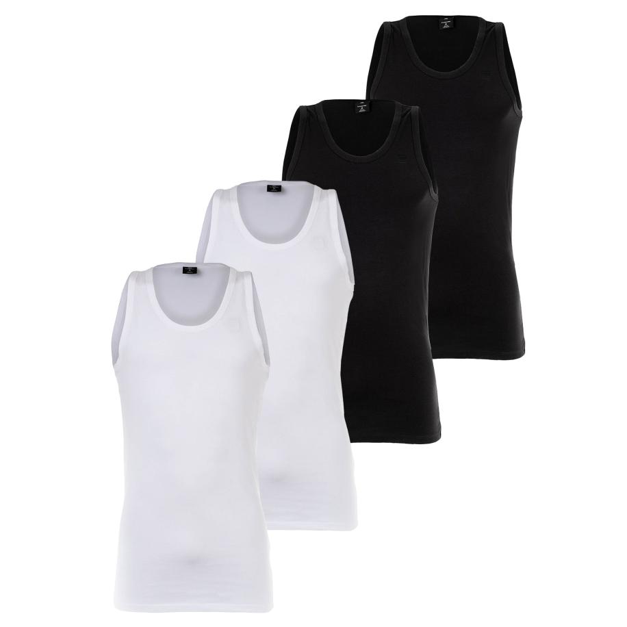 Superdry Onderhemd zwart / wit Multicolor