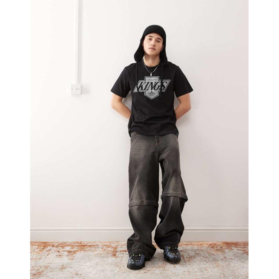 47 Brand - LA Kings - T-shirt in zwart Zwart