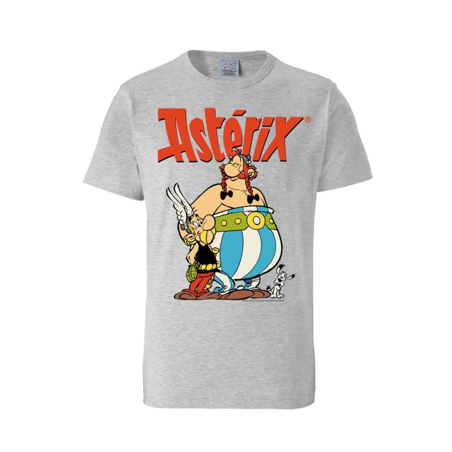 LOGOSHIRT Shirt Asterix der Gallier - Asterix & Obelix grijs Grijs