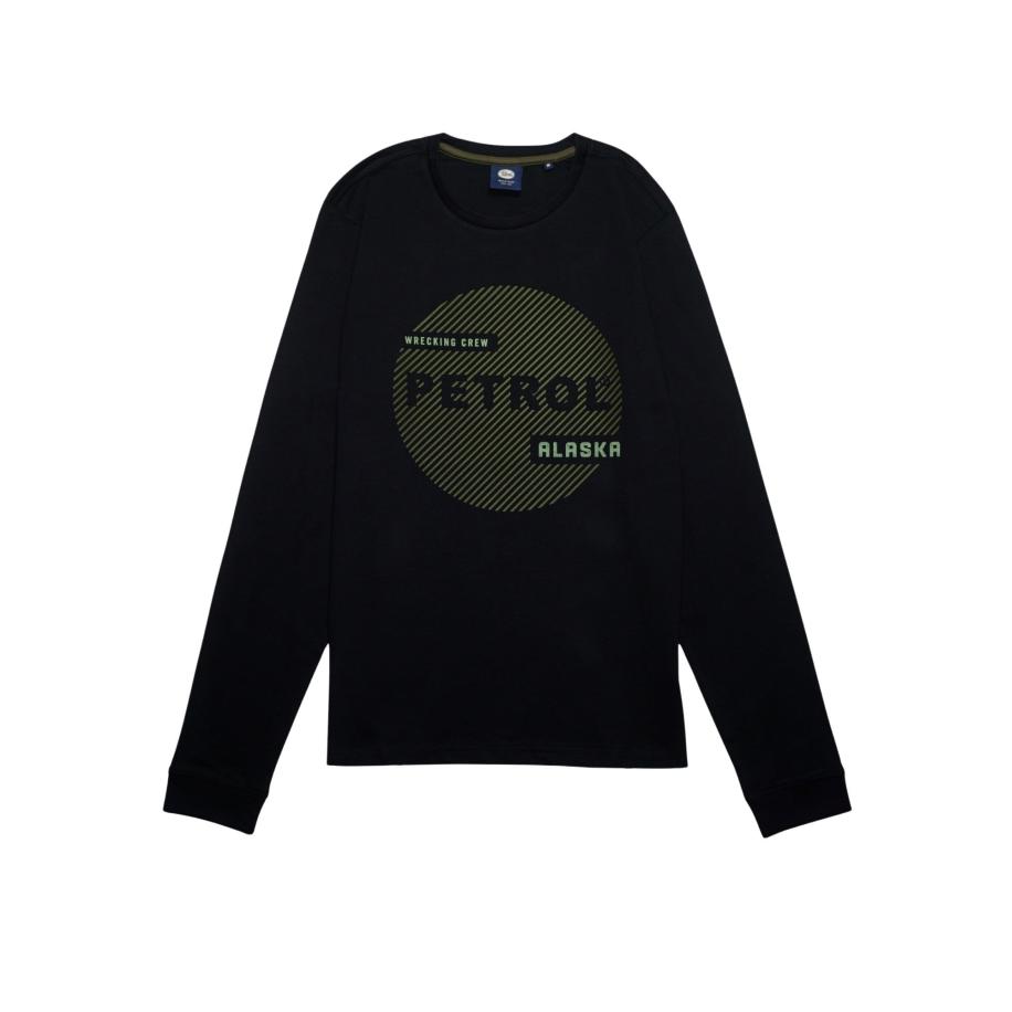 Petrol Industries Petrol Industries Shirt groen / zwart / wit -