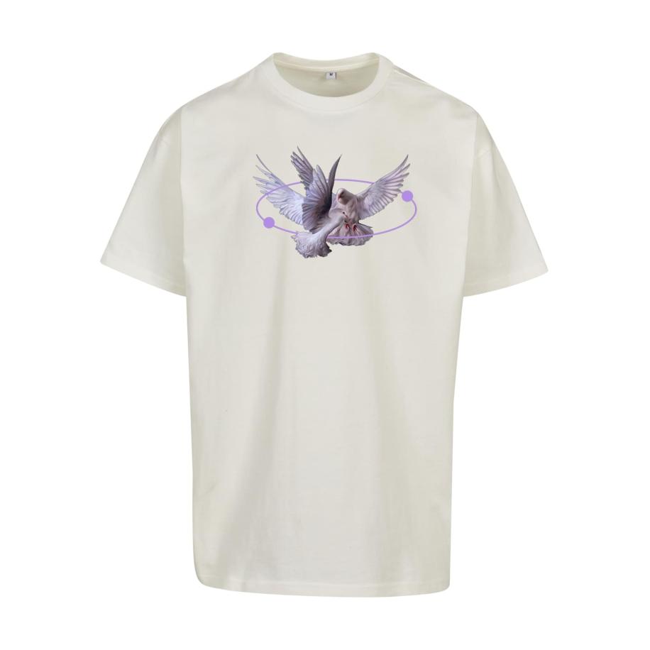 Mister Tee Shirt lila / wit Wit