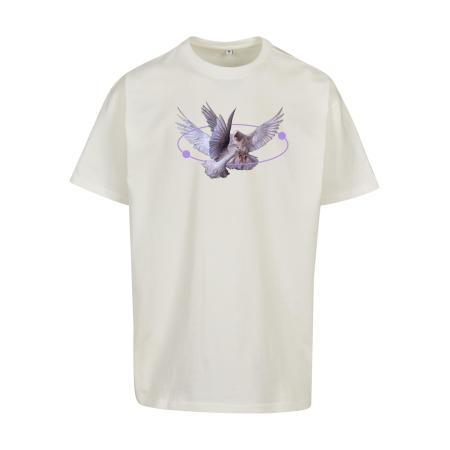 Mister Tee Shirt lila / wit