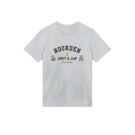 F4NT4STIC F4NT4STIC Shirt Knut & Jan Hamburg Noorden mosterd / grijs gemêleerd / zwart