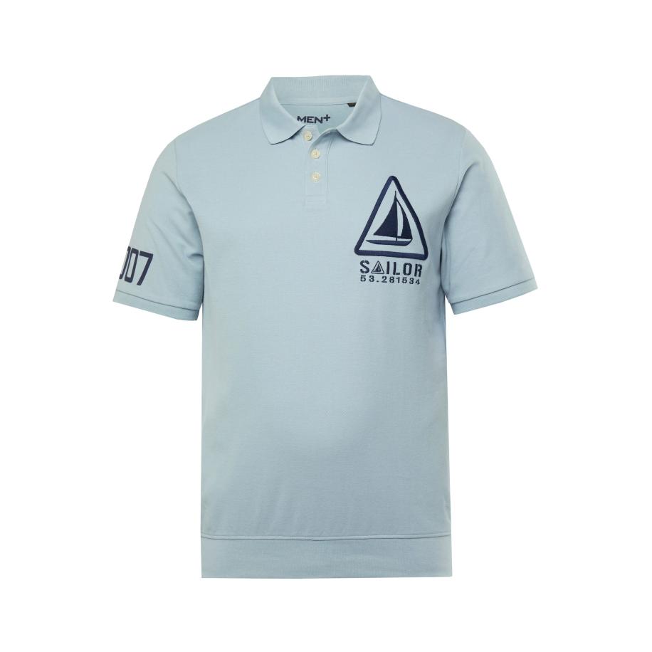 men plus Men Plus Shirt navy / lichtblauw -