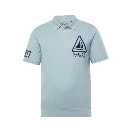 men plus Men Plus Shirt navy / lichtblauw