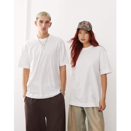 COLLUSION Unisex T-shirt in wit