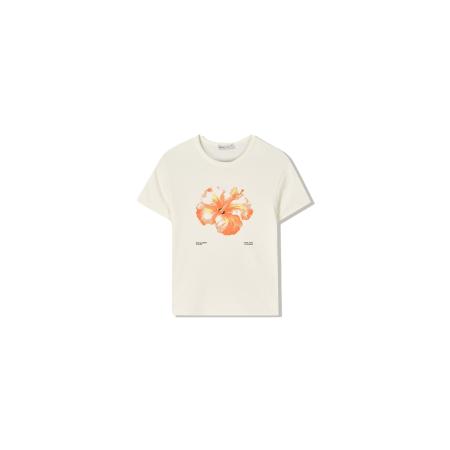 Bershka Bershka Shirt ecru / geel / oranje / oudroze