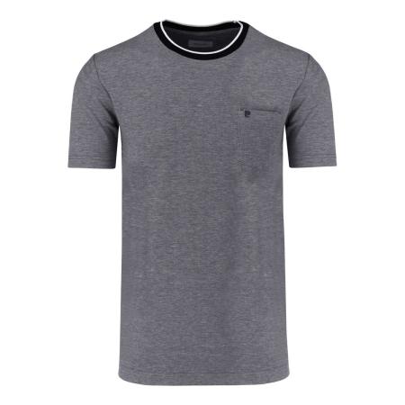Pierre Cardin T-Shirt ronde hals blauw, Effen