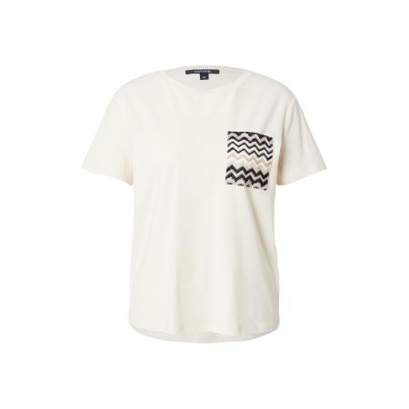 Comma COMMA Shirt beige / zwart / wit