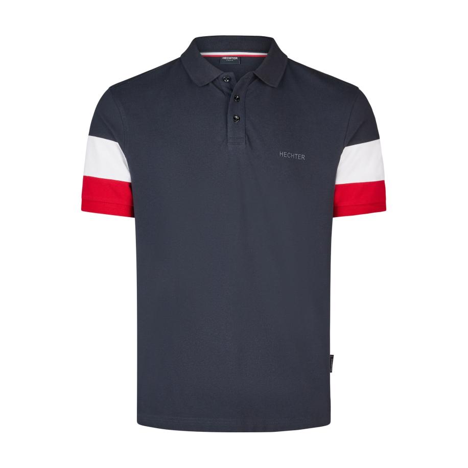 HECHTER PARIS HECHTER PARIS Shirt donkerblauw / donkerrood / wit -