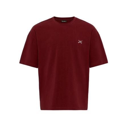 Cool Hill Cool Hill Shirt bordeaux / wit