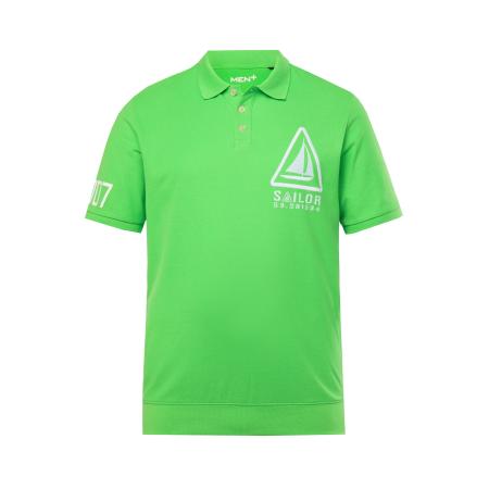 men plus Men Plus Shirt neongroen / wit