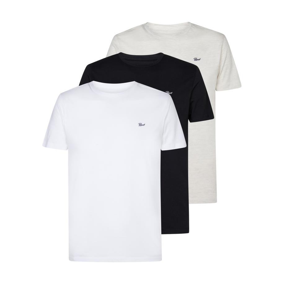 Petrol Industries Petrol Industries Shirt Sidney greige / zwart / wit -