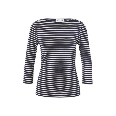 Aware Shirt VMFIONA donkerblauw / wit