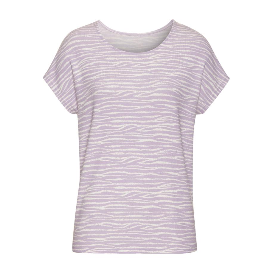 Lascana LASCANA Shirt lavendel / wit -