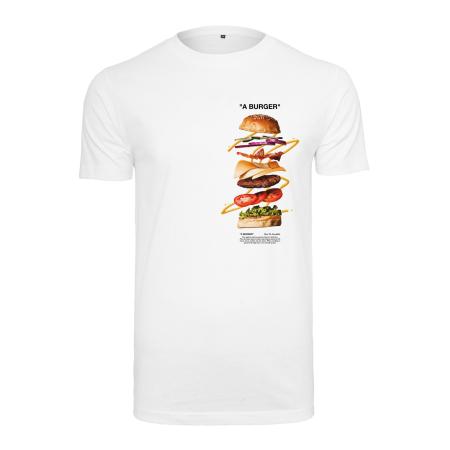 mister tee Mister Tee Shirt A Burger gemengde kleuren / wit
