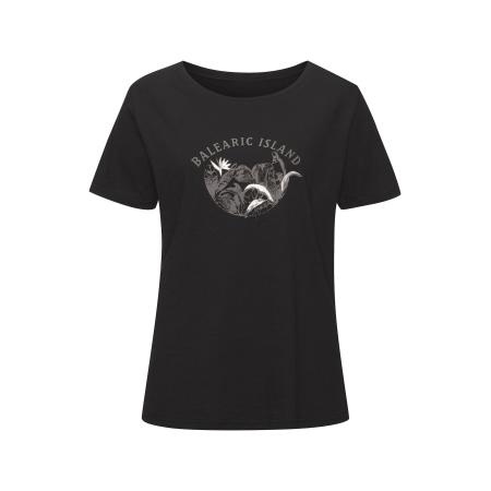 VIVANCE VIVANCE Shirt antraciet / zwart / wit