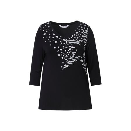 Angel of Style Shirt zwart / zilver