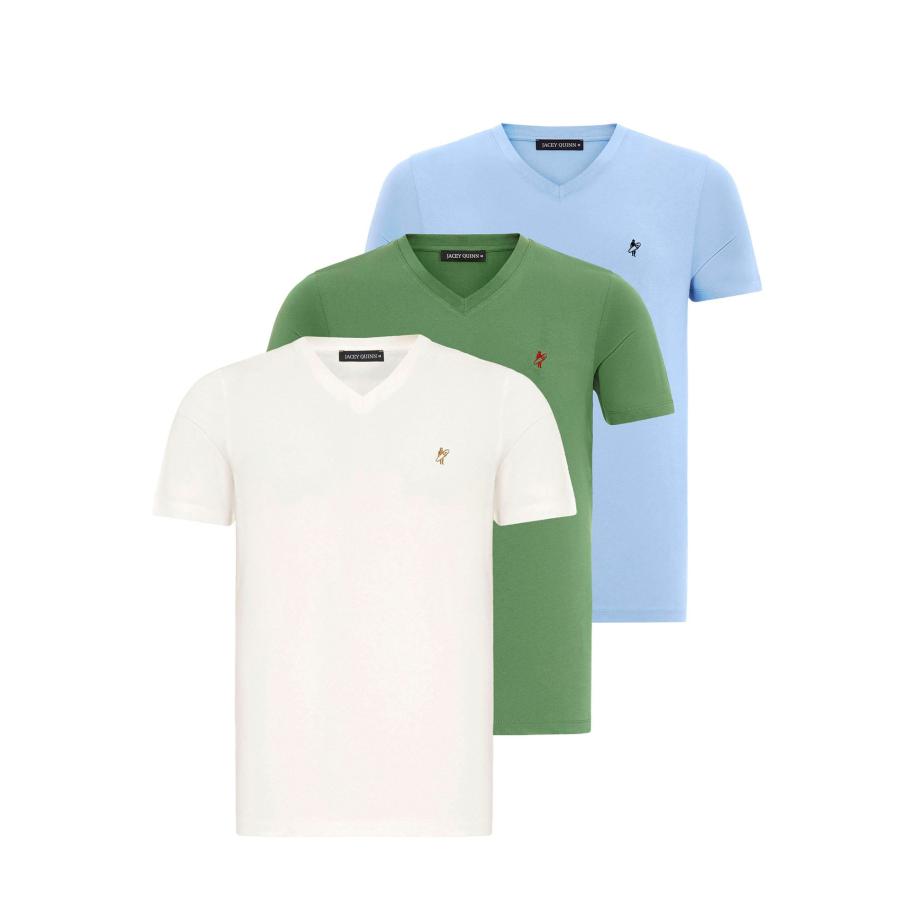 Jacey Quinn Jacey Quinn Shirt blauw / groen / wit -