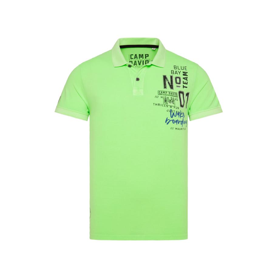 Camp David CAMP DAVID Shirt neongroen / zwart -
