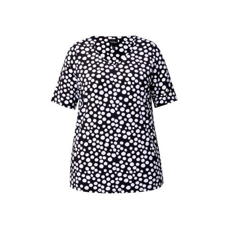 Ulla Popken Ulla Popken Shirt zwart / wit